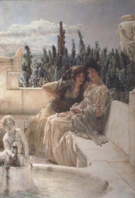 Alma-Tadema, Sir Lawrence Whispering Noon (mk23) Sweden oil painting art